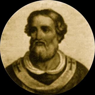 Portrait medallion of Pope Adrian I, after the basilica frieze