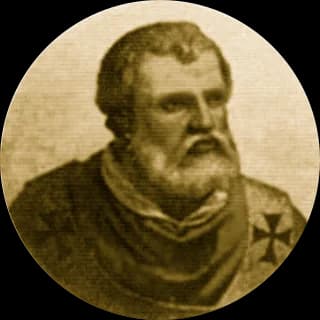 Portrait medallion of Pope Agapetus II, after the basilica frieze