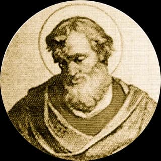 Portrait medallion of Pope Anicetus, after the basilica frieze