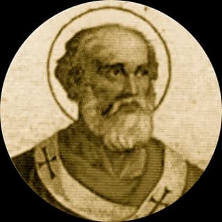 Portrait medallion of Pope Benedict II, after the basilica frieze