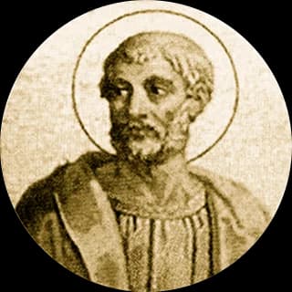 Portrait medallion of Pope Clement I, after the basilica frieze