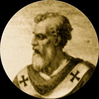 Portrait medallion of Pope Clement III, after the basilica frieze