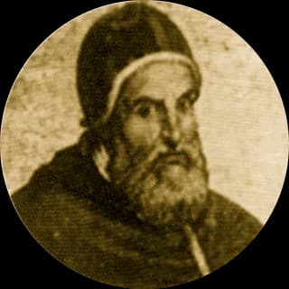 Portrait medallion of Pope Clement VIII, after the basilica frieze