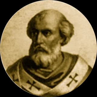 Portrait medallion of Pope Eugene II, after the basilica frieze