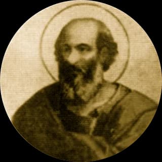 Portrait medallion of Pope Felix III, after the basilica frieze