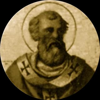 Portrait medallion of Pope Felix IV, after the basilica frieze