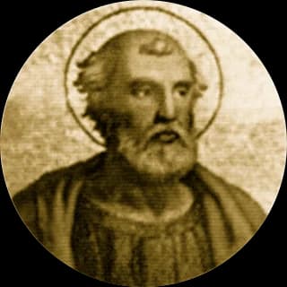 Portrait medallion of Pope Gelasius I, after the basilica frieze
