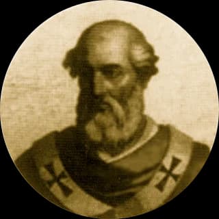 Portrait medallion of Pope Gregory IV, after the basilica frieze