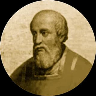 Portrait medallion of Pope Honorius II, after the basilica frieze