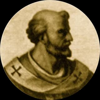 Portrait medallion of Pope Innocent II, after the basilica frieze