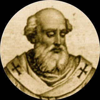 Portrait medallion of Pope John V, after the basilica frieze