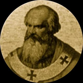 Portrait medallion of Pope John XVII, after the basilica frieze