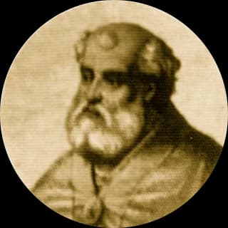 Portrait medallion of Pope Lucius II, after the basilica frieze