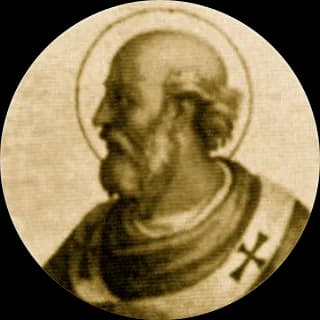 Portrait medallion of Pope Martin I, after the basilica frieze