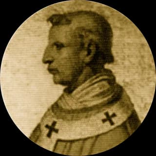Portrait medallion of Pope Nicholas V, after the basilica frieze