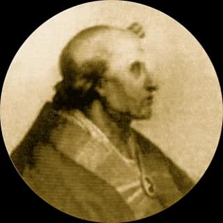 Portrait medallion of Pope Sergius III, after the basilica frieze