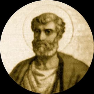 Portrait medallion of Pope Stephen I, after the basilica frieze