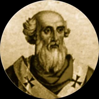 Portrait medallion of Pope Stephen III, after the basilica frieze