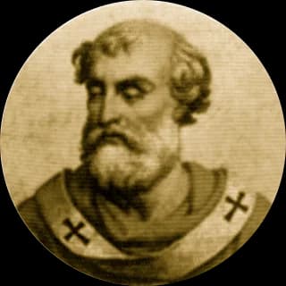 Portrait medallion of Pope Stephen VI, after the basilica frieze